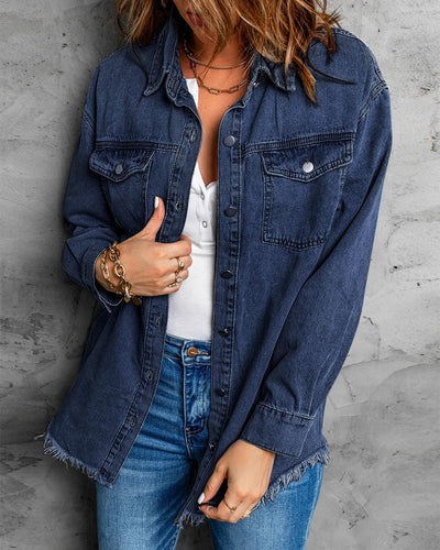 Marianne – Ripped Jean Jacket