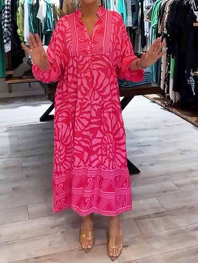 Betty | V-neck Dress with Print