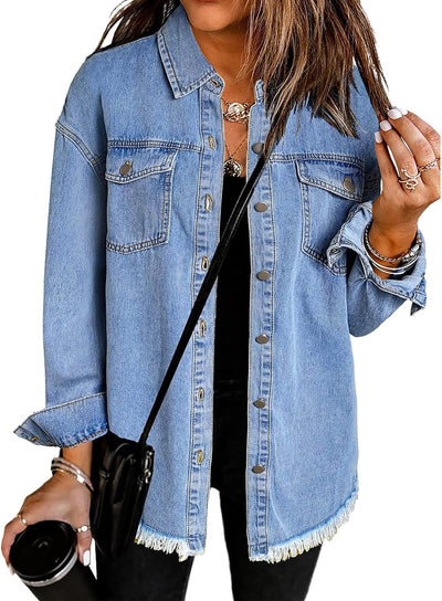 Marianne – Ripped Jean Jacket