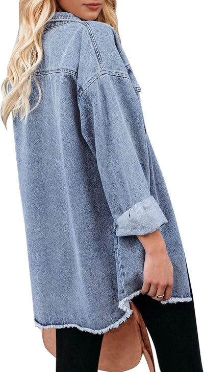 Marianne – Ripped Jean Jacket