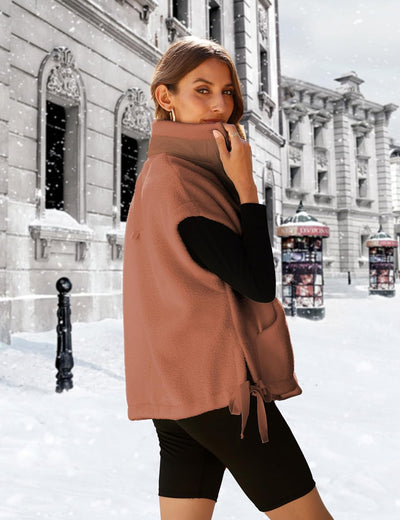 Ellen – Sleeveless Fuzzy Fleece Vest