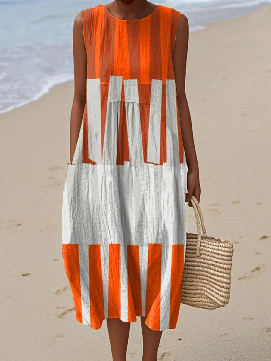 Francesca - Sleeveless Summer Pocket Dress