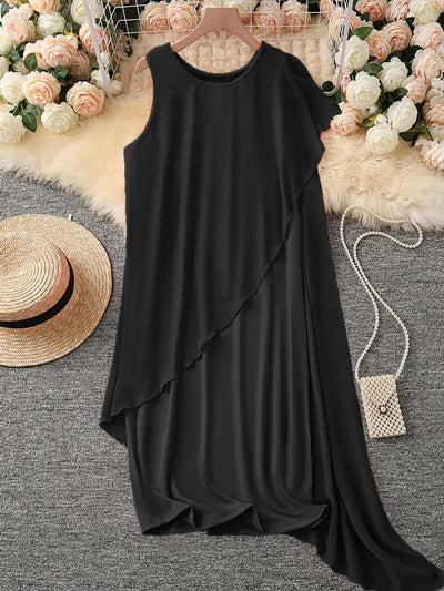 Maren | Elegant Midi Dress With Sleeveless