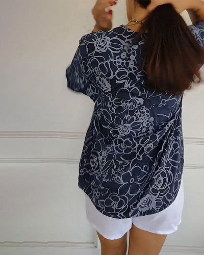 Sandra - Floral Print Blouse