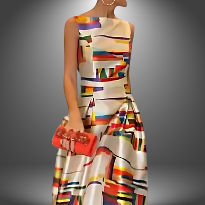 Lotte | Fed maxi dress with geometric print