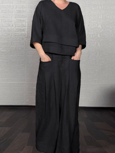 Renaya | Relaxed Cotton-Linen Set