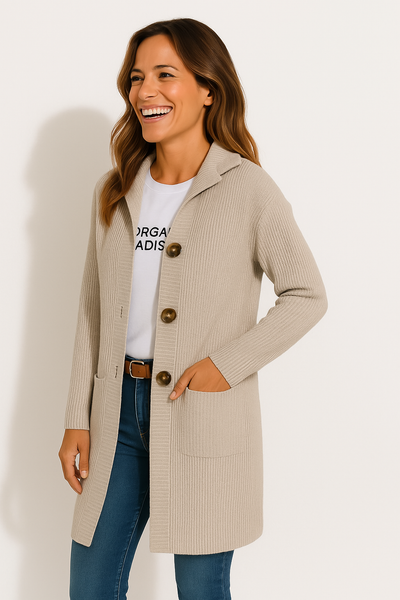 Luna - Elegant long Ladies cardigan