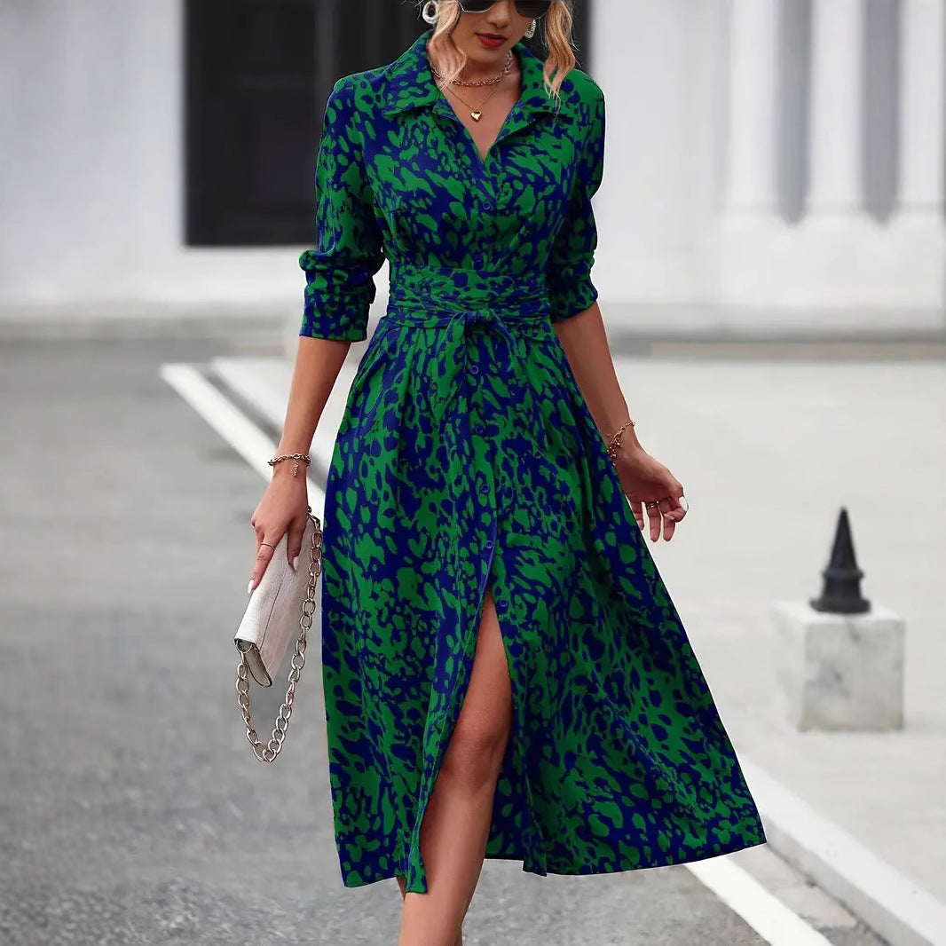 Ingrid | Fitted print dress