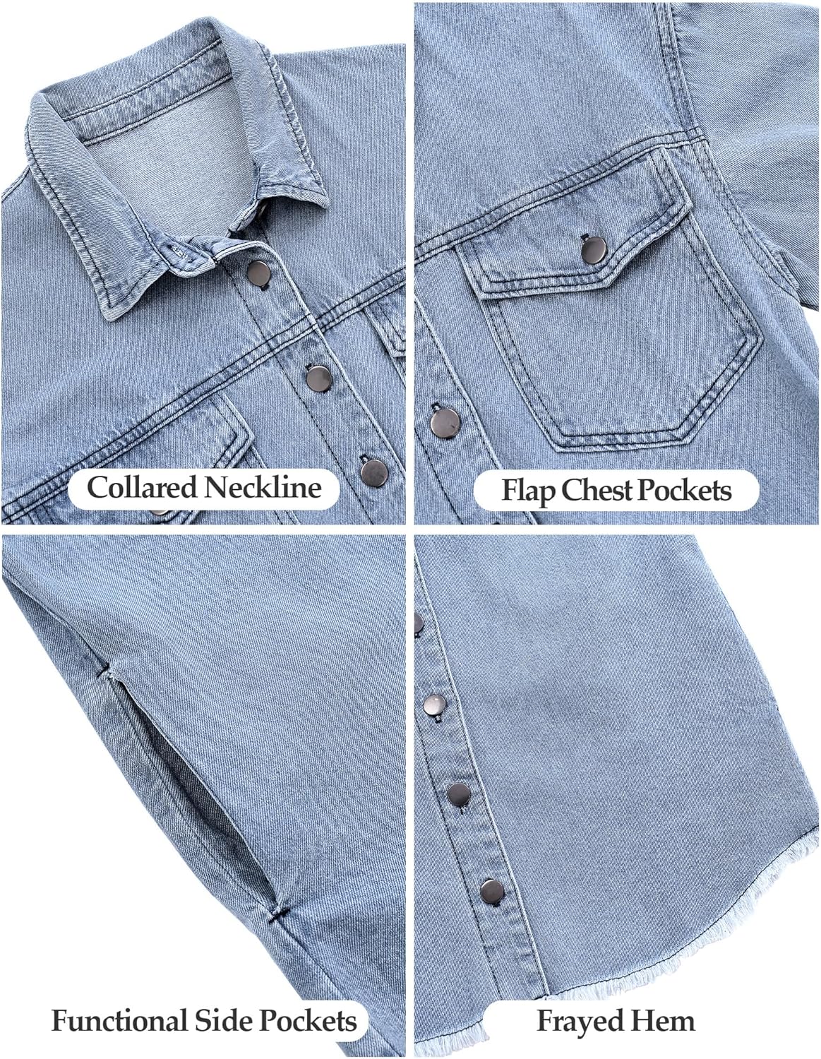 Marianne – Ripped Jean Jacket