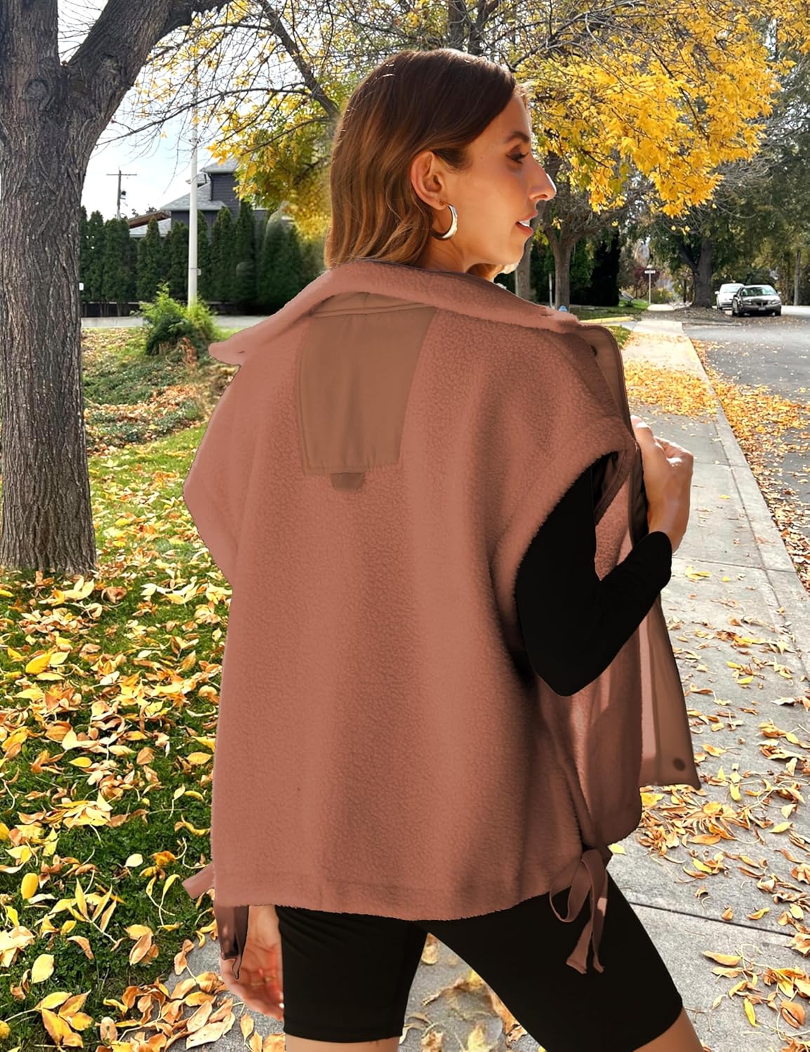 Ellen – Sleeveless Fuzzy Fleece Vest