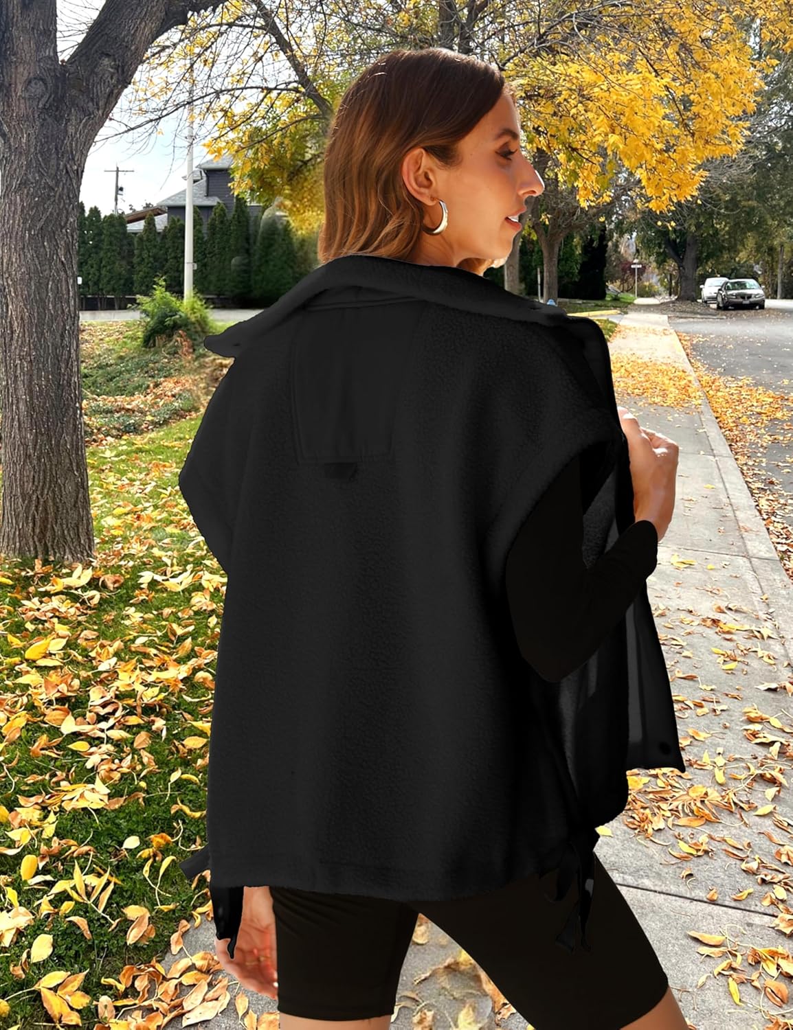 Ellen – Sleeveless Fuzzy Fleece Vest