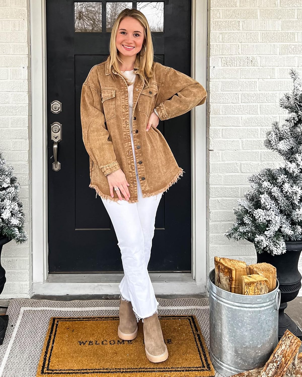 Marianne – Ripped Jean Jacket