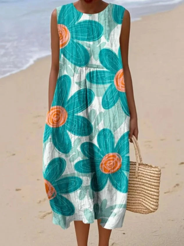 Cheryl - Sleeveless Summer Pocket Dress