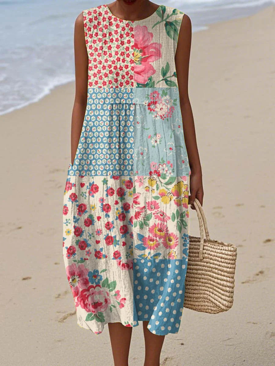 Nancy - Sleeveless Summer Pocket Dress