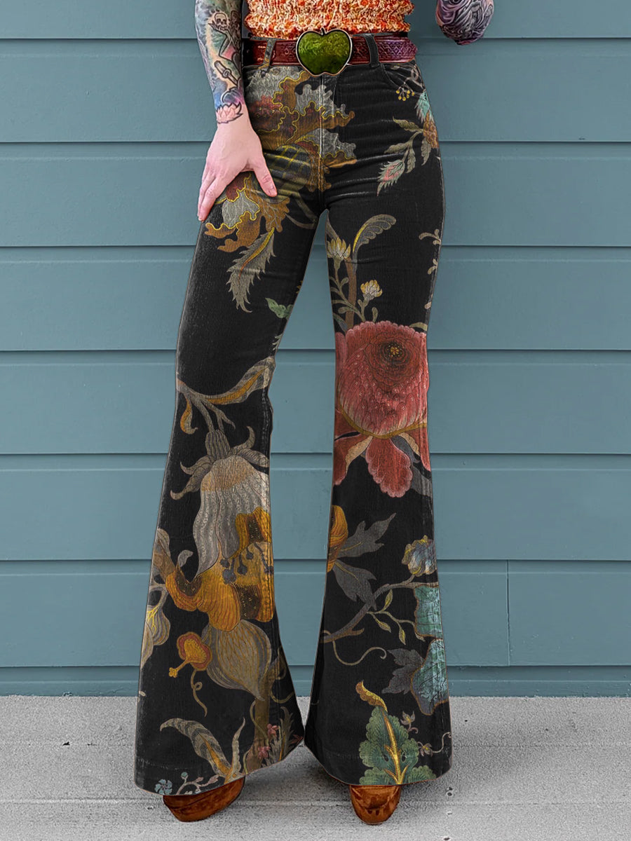 Ferelith | Midnight Garden Flare Pants