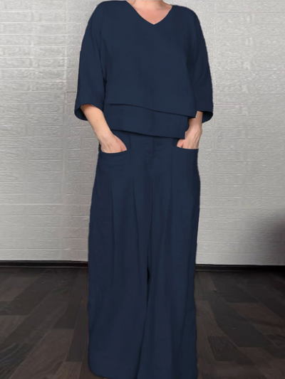 Renaya | Relaxed Cotton-Linen Set