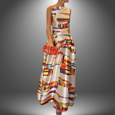 Lotte | Fed maxi dress with geometric print
