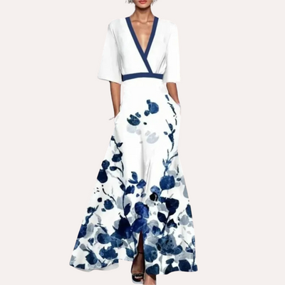 Cynthia | Stylish Long Floral Dress