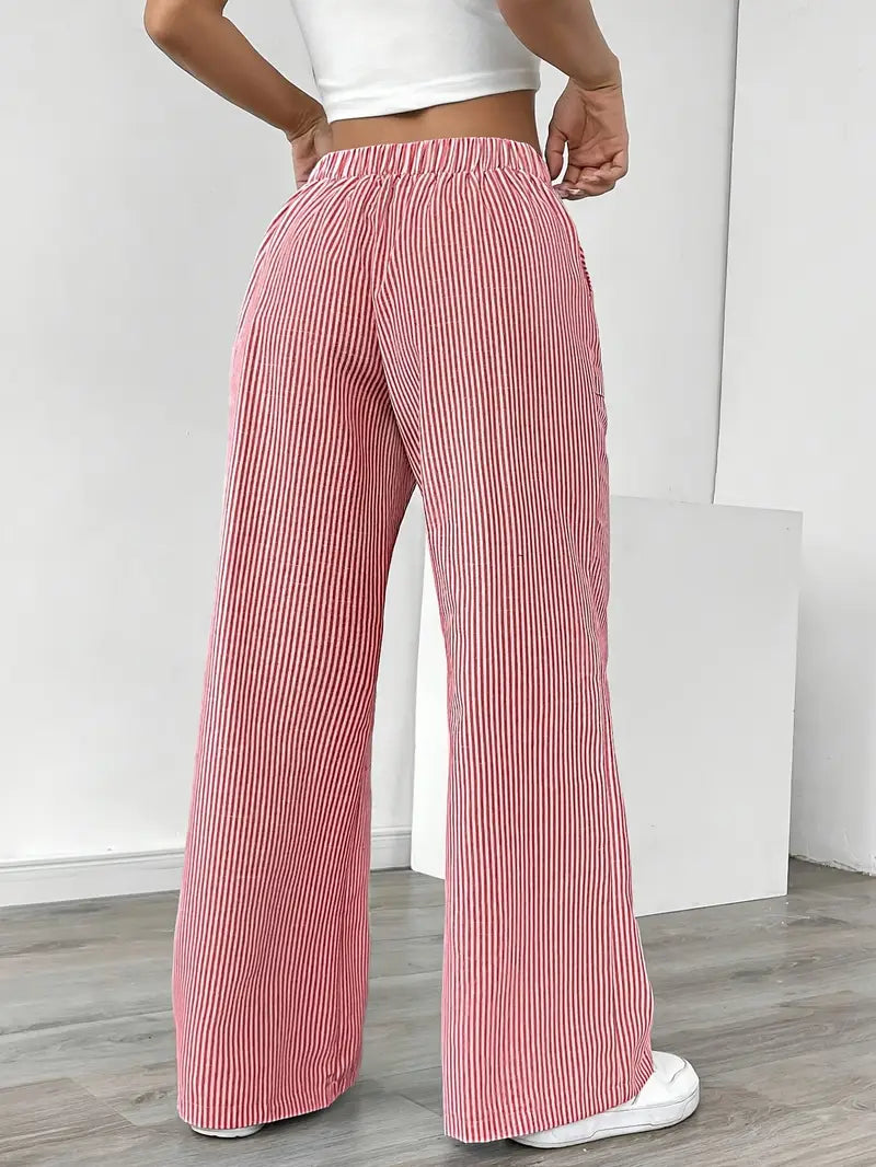 Alina | Elegant Striped Pant With Pockets