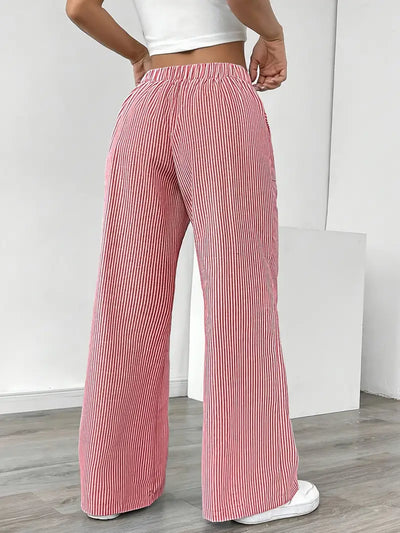 Alina | Elegant Striped Pant With Pockets