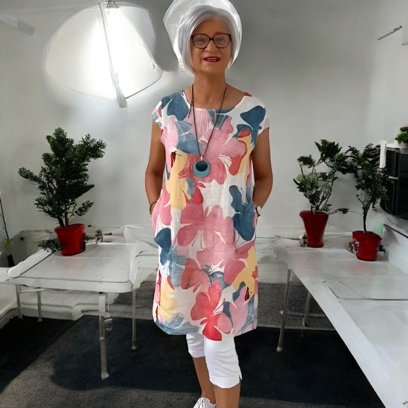 Anita | Floral Cotton Tunic