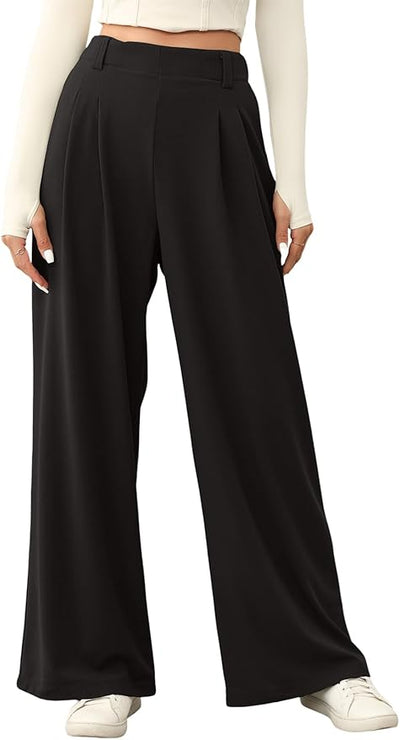 Selina - Elastic High Waist Trousers