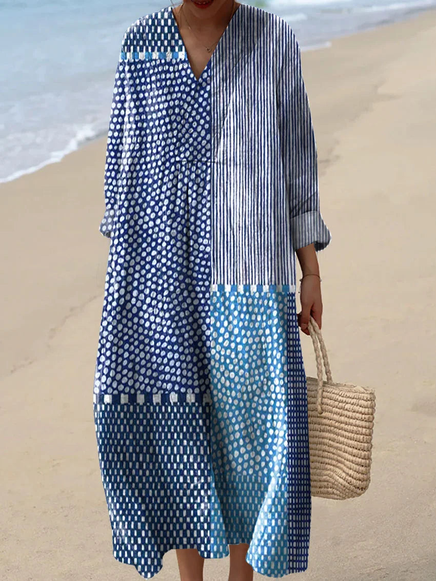Gentle Blue Spot Everyday Dress