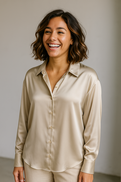 Morgan & Madison | Clara Satin Shirt