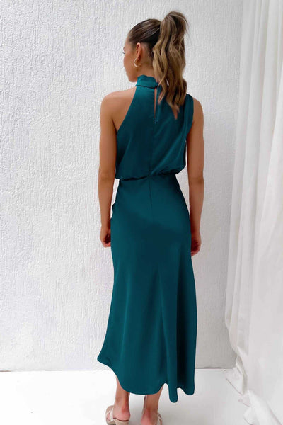 Lydia | Long dress with halter neck