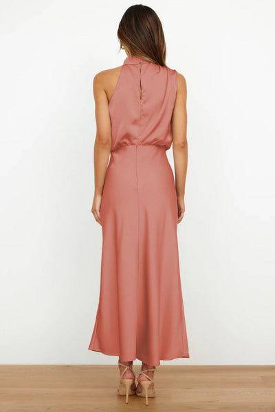 Lydia | Long dress with halter neck