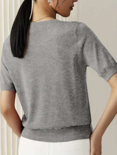 Mila – Short Sleeve Sweater Top