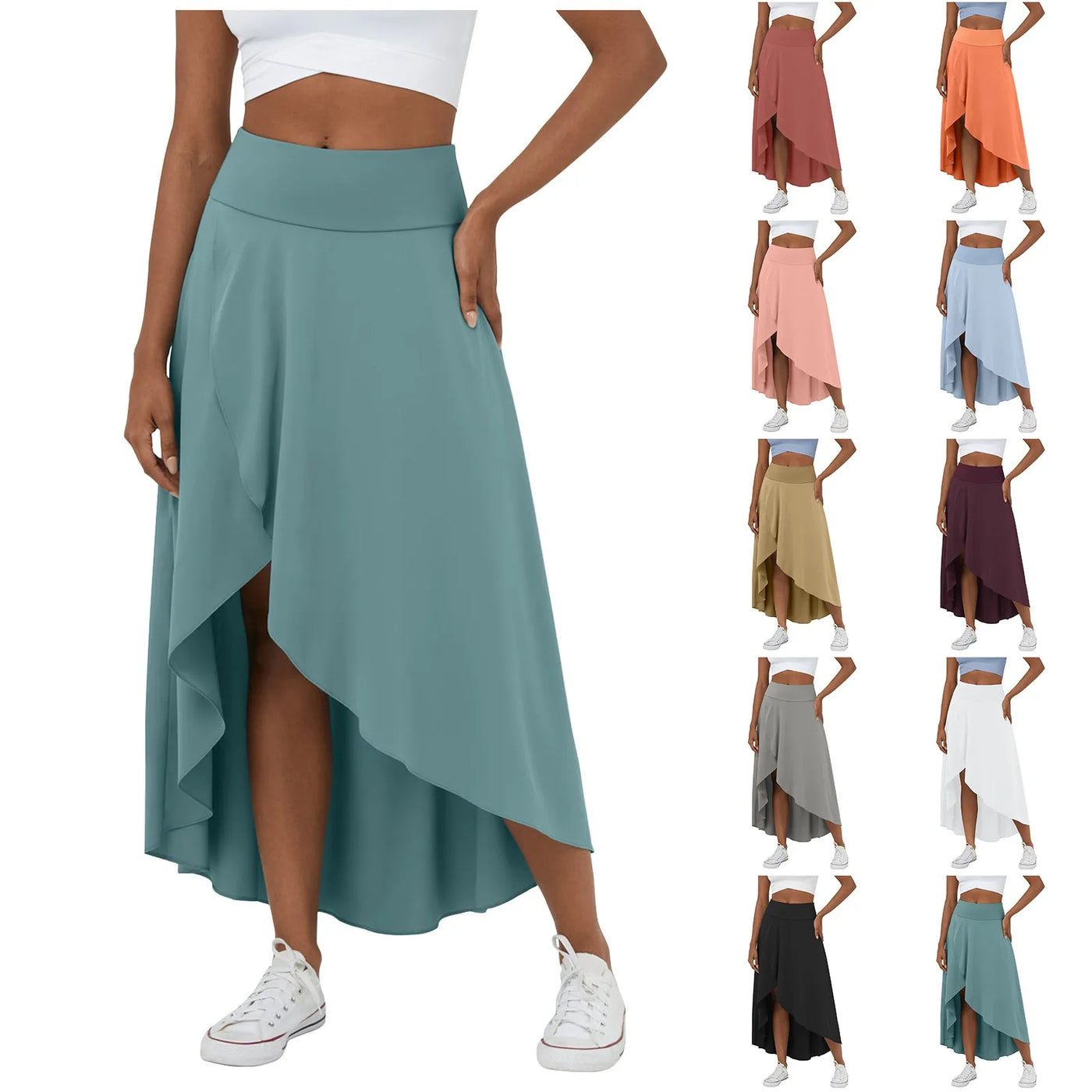 Natalia | Split Comfortable Skirt