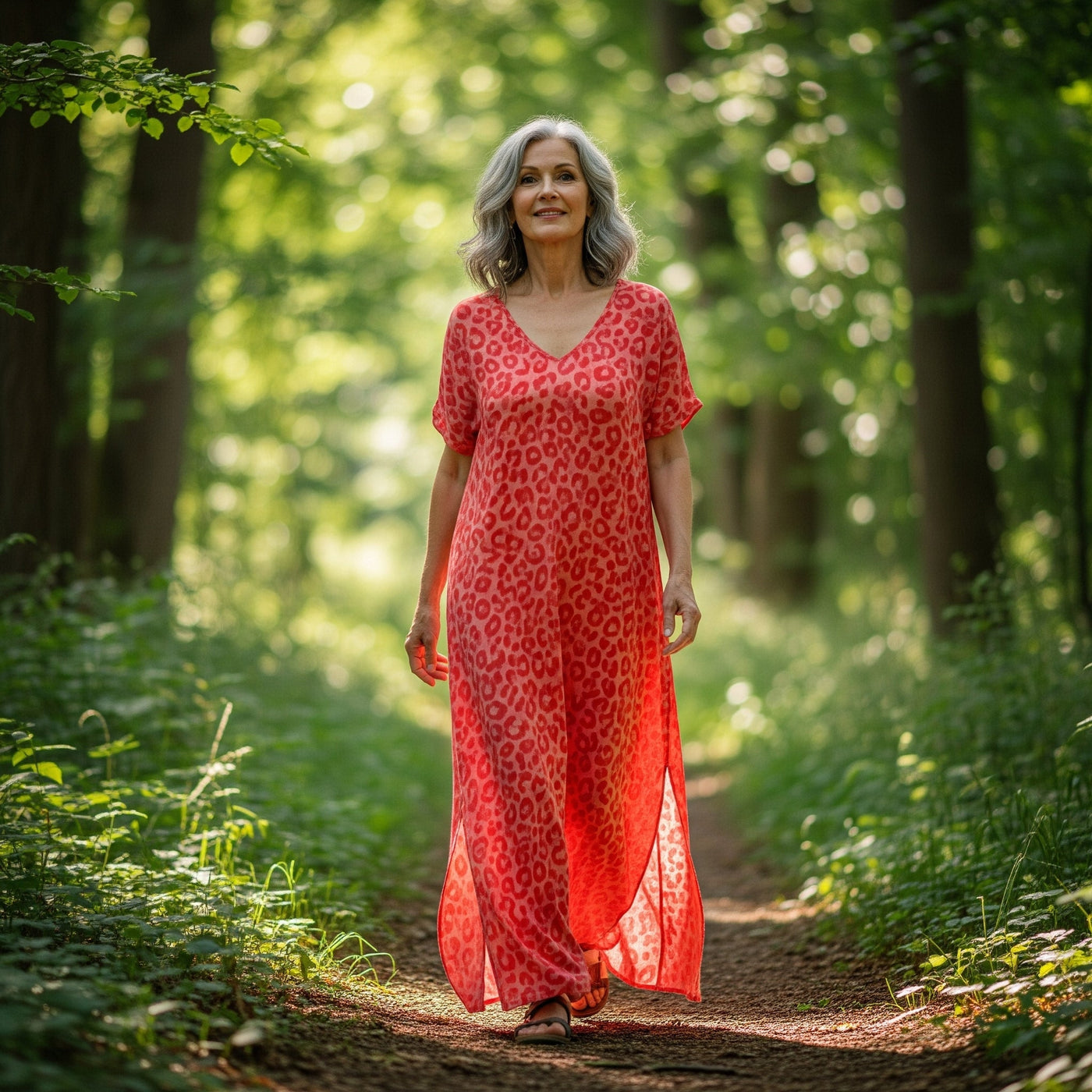 Zelda | Long Dress with V-Neck