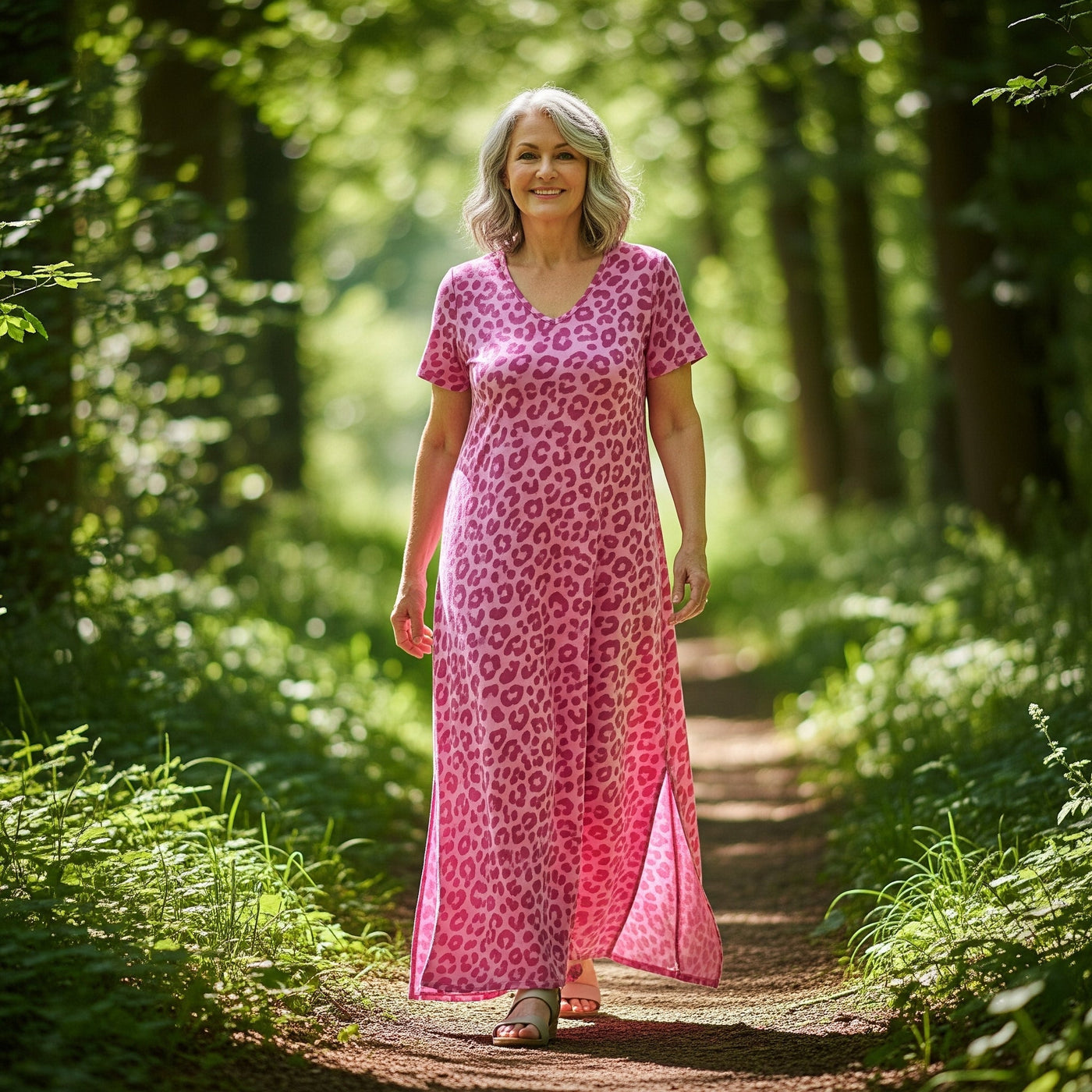 Zelda | Long Dress with V-Neck