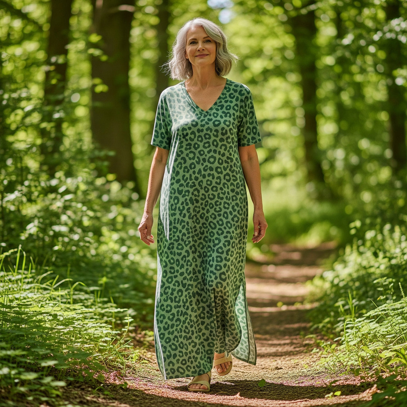 Zelda | Long Dress with V-Neck