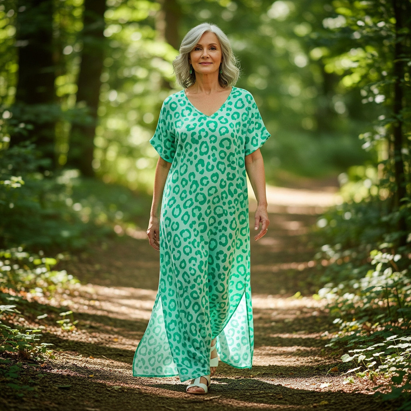 Zelda | Long Dress with V-Neck