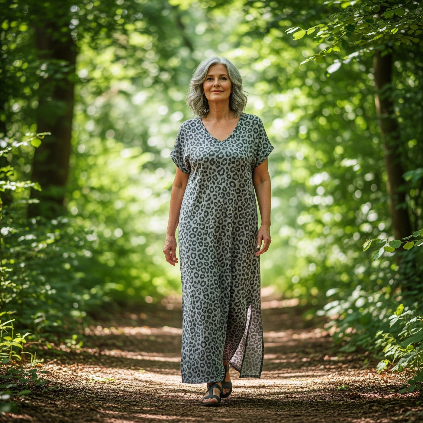 Zelda | Long Dress with V-Neck