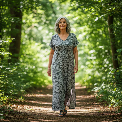 Zelda | Long Dress with V-Neck