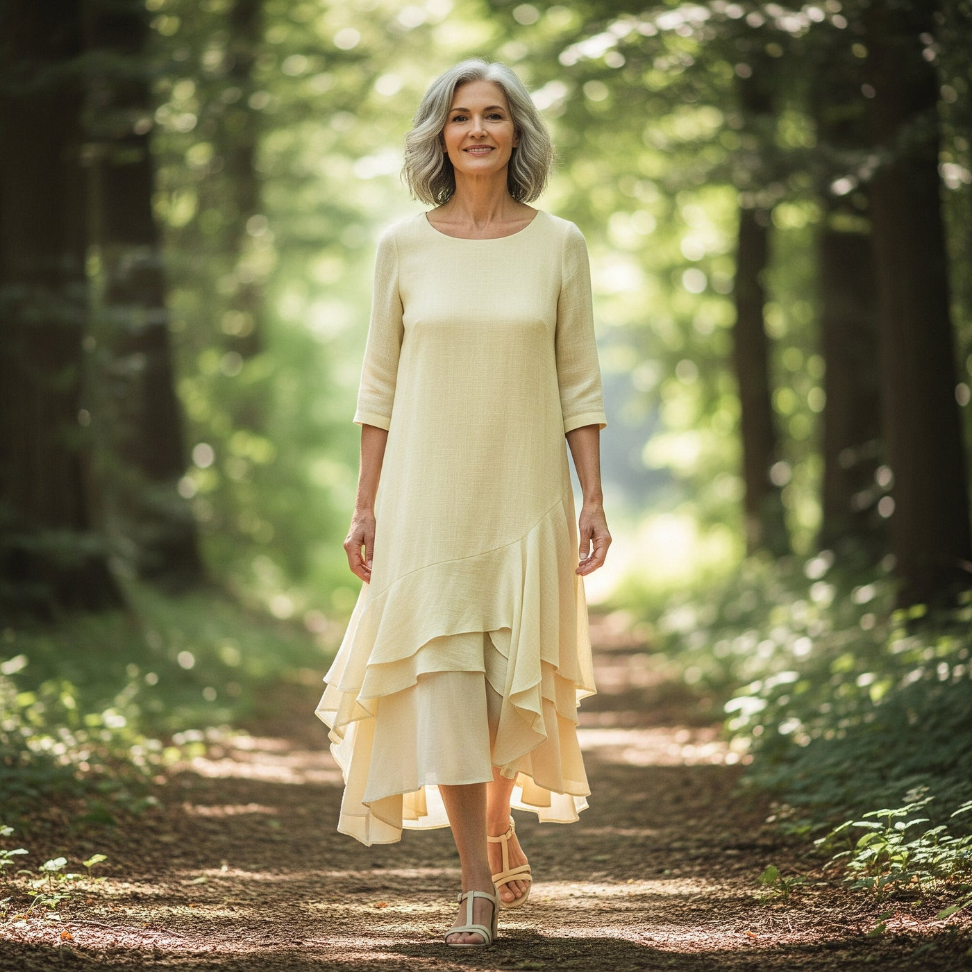Danielle | Elegant Cotton Maxi Dress
