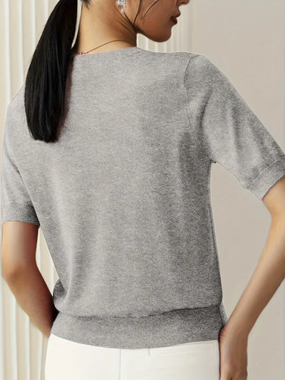 Mila – Short Sleeve Sweater Top