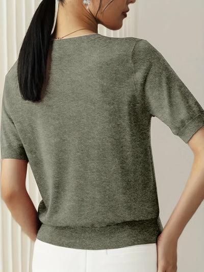 Mila – Short Sleeve Sweater Top