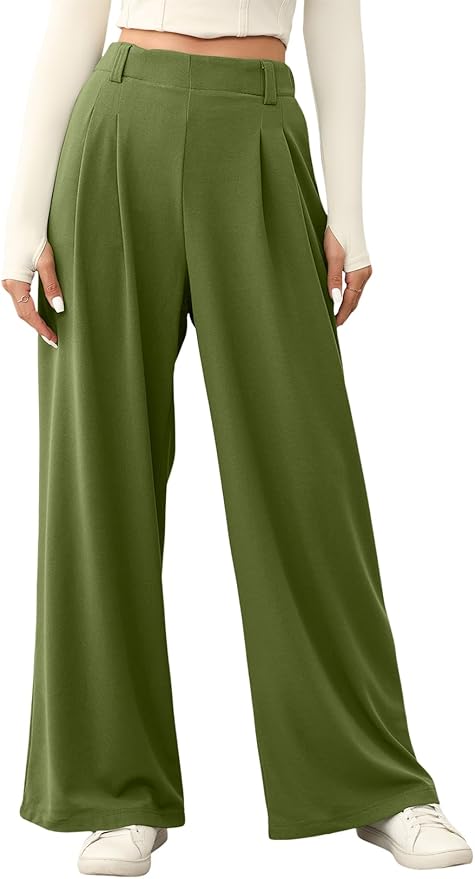 Selina - Elastic High Waist Trousers