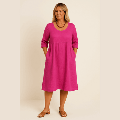 Jytte™ | Oversized elegant dress with pockets