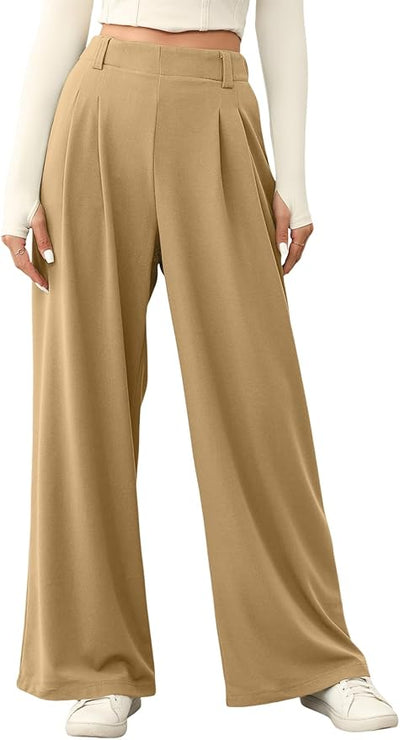 Selina - Elastic High Waist Trousers