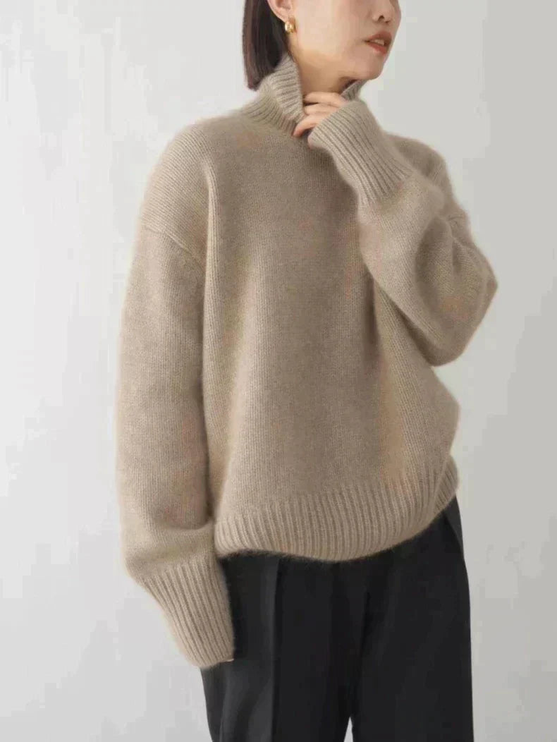 Miranda - Knitted High Collar Sweater