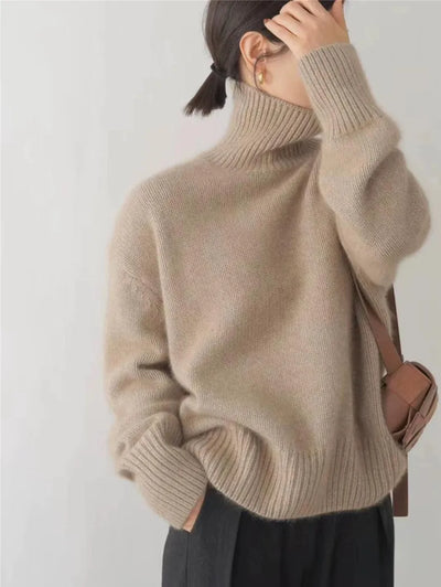 Miranda - Knitted High Collar Sweater