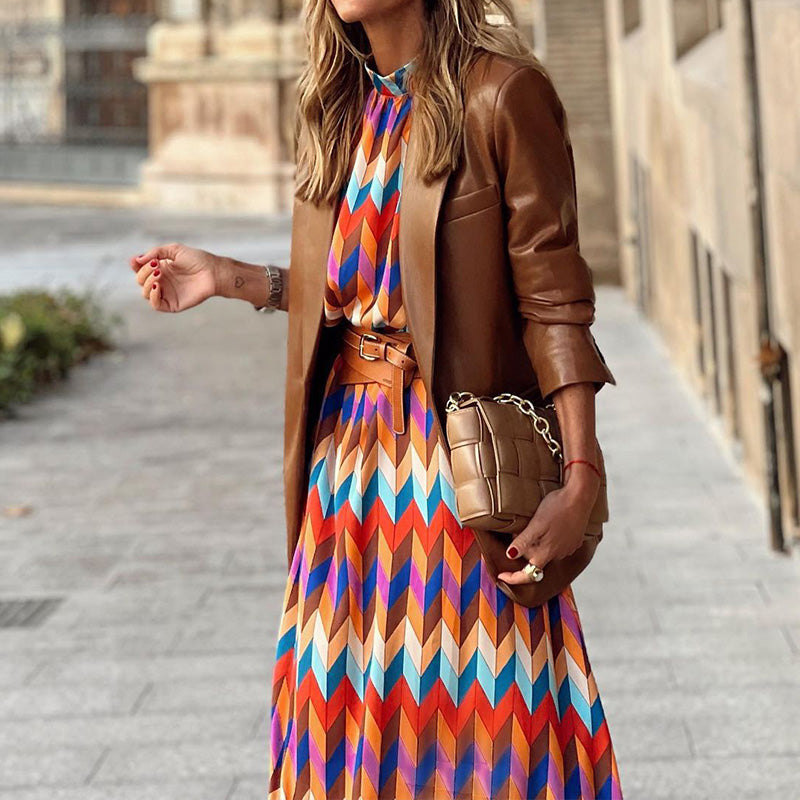 Marisol | Vibrant Geometric Dress