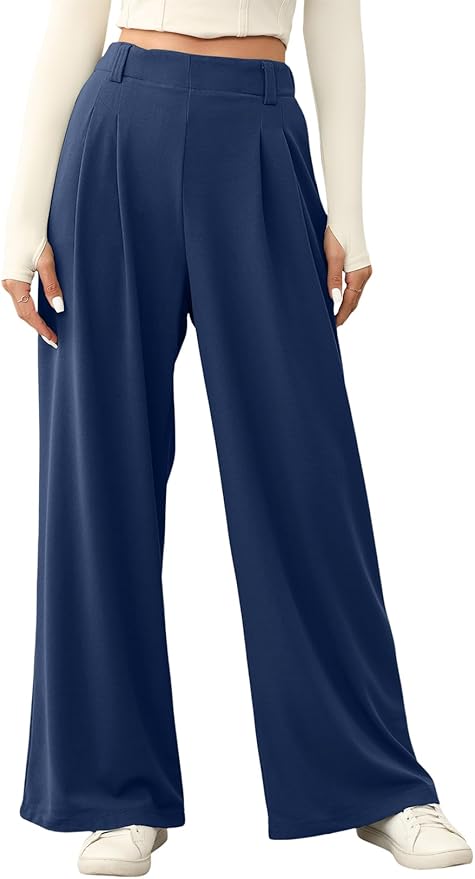 Selina - Elastic High Waist Trousers