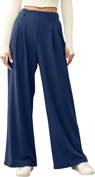 Selina - Elastic High Waist Trousers