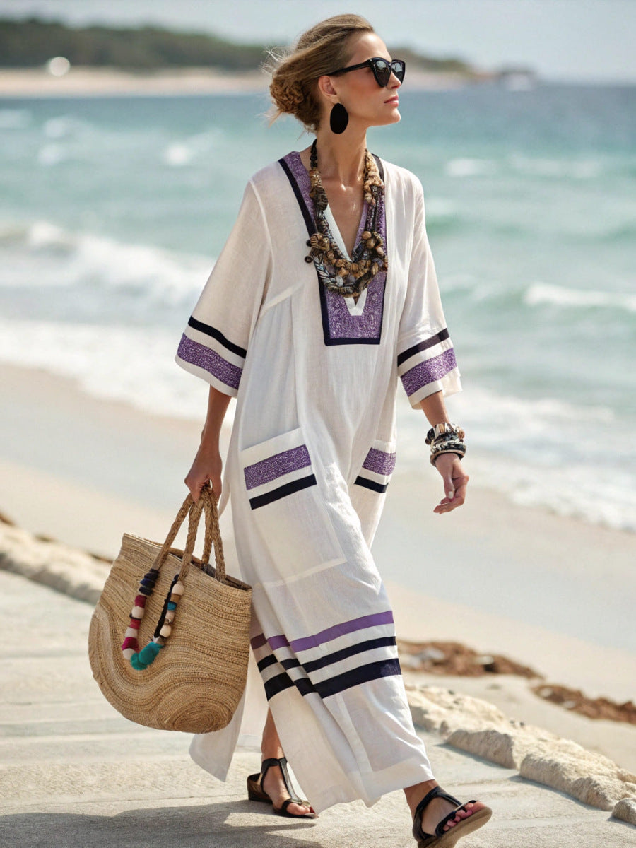 Zhaylira - Breezy Coastal Maxi Dress